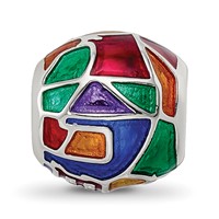 Sterling Silver Reflections City Impressions London Moasic Enamel Bead view 3