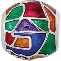 Sterling Silver Reflections City Impressions London Moasic Enamel Bead view 4