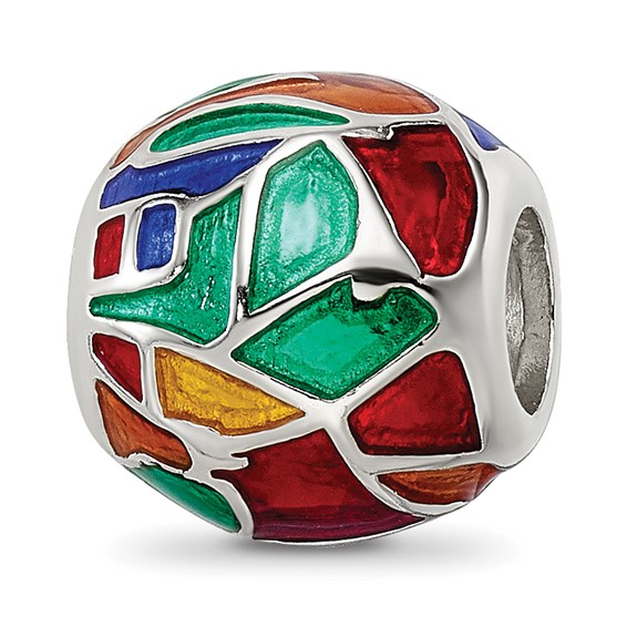 Sterling Silver Reflections City Impressions London Moasic Enamel Bead