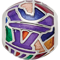 Sterling Silver Reflections City Impressions Paris Moasic Enamel Bead view 4