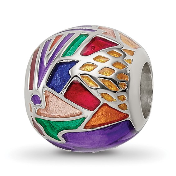 Sterling Silver Reflections City Impressions Paris Moasic Enamel Bead