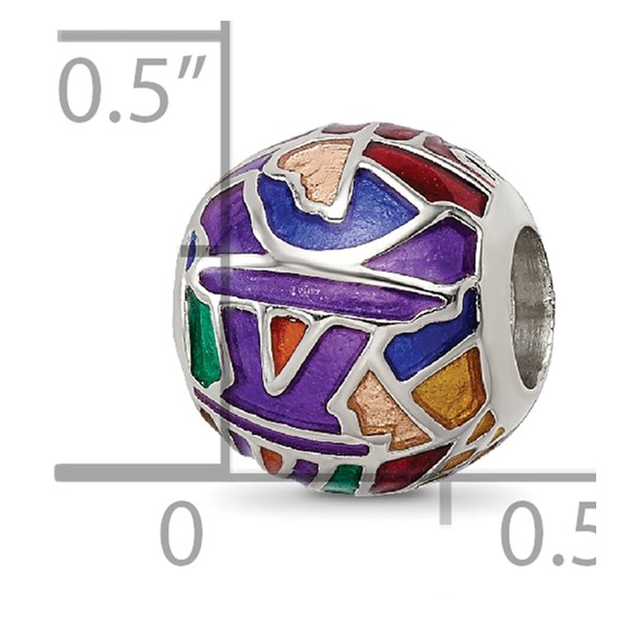 Sterling Silver Reflections City Impressions Paris Moasic Enamel Bead