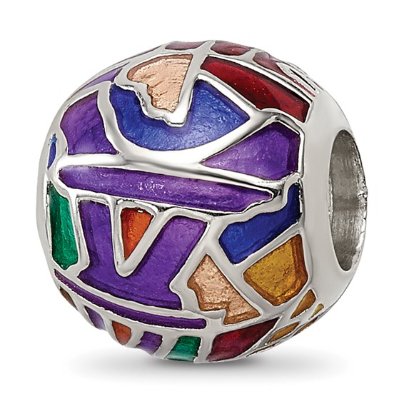 Sterling Silver Reflections City Impressions Paris Moasic Enamel Bead