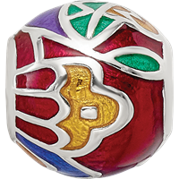 Sterling Silver Reflections City Impressions Mexico Moasic Enamel Bead view 4