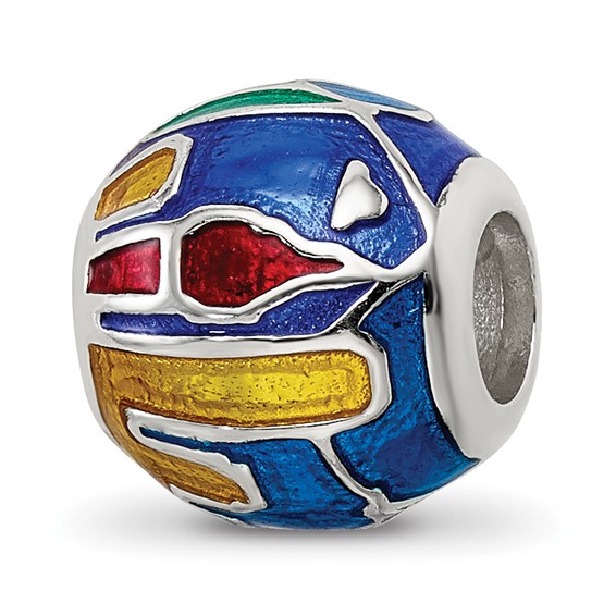 Sterling Silver Reflections City Impressions London Moasic Enamel Bead