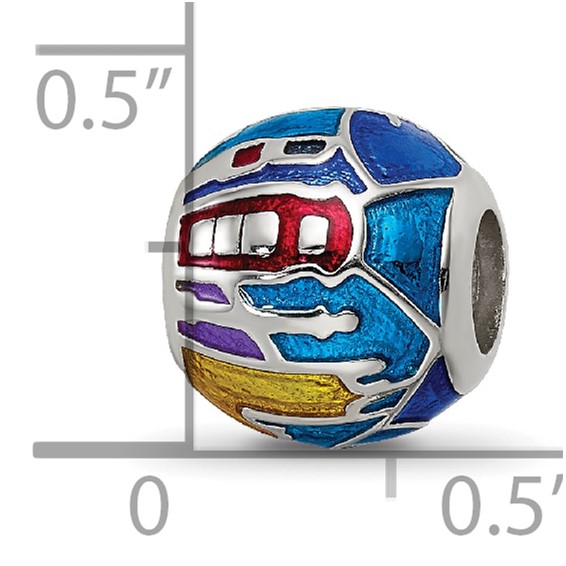 Sterling Silver Reflections City Impressions London Moasic Enamel Bead