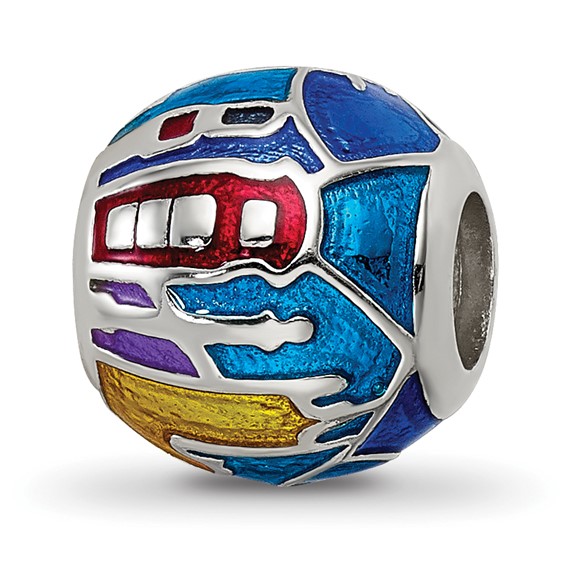 Sterling Silver Reflections City Impressions London Moasic Enamel Bead