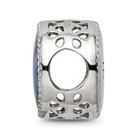 Sterling Silver Reflections Rhodium-plated February Flower Bead view 2