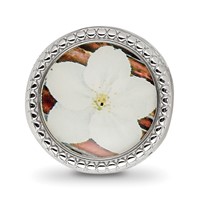 Sterling Silver Reflections Rhodium-plated May Flower Bead view 3