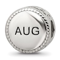 Sterling Silver Reflections Rhodium-plated August Flower Bead view 4
