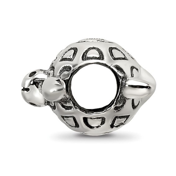 Sterling Silver Reflections Antiqued Turtle Bead