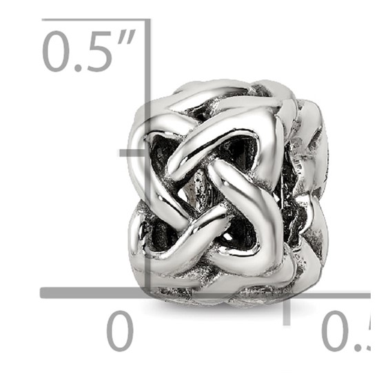 Sterling Silver Reflections Celtic Knot Bead