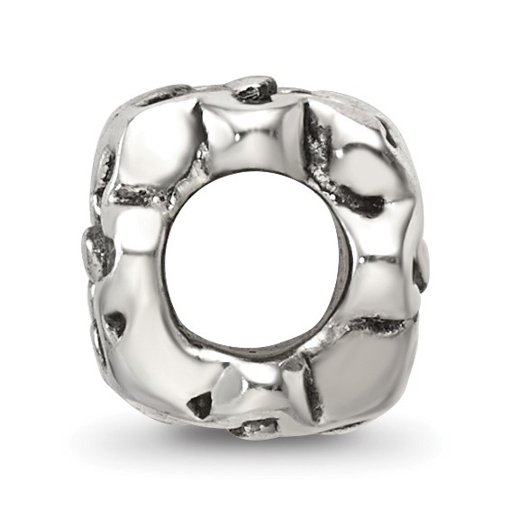 Sterling Silver Reflections Antiqued Flower Kids Bead