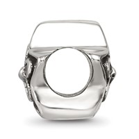 Sterling Silver Reflections Antiqued Star with Flower Kids Bead view 2