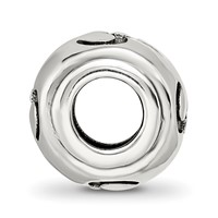 Sterling Silver Reflections Antiqued Om Bead view 2