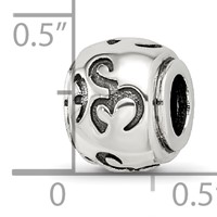 Sterling Silver Reflections Antiqued Om Bead view 4