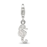 Sterling Silver Reflections Seahorse Charm view 3