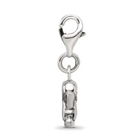 Sterling Silver Reflections Antiqued Ornate Charm view 2