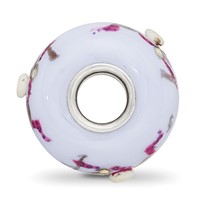 Sterling Silver Reflections Hand Painted Monkey, Purple Glass Bead view 2