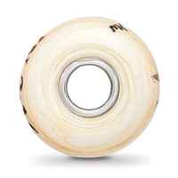 Sterling Silver Reflections Hand Painted Religious, Cream Glass Bead view 2