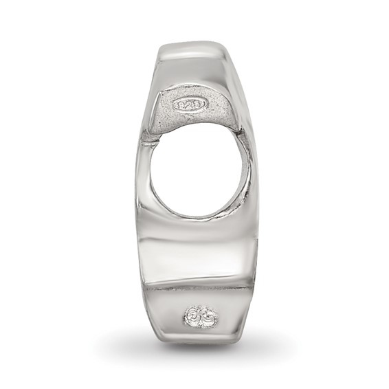 Sterling Silver Reflections Italy Country Shaped Bead