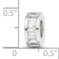 Sterling Silver Reflections with CZ Spacer Bead view 4