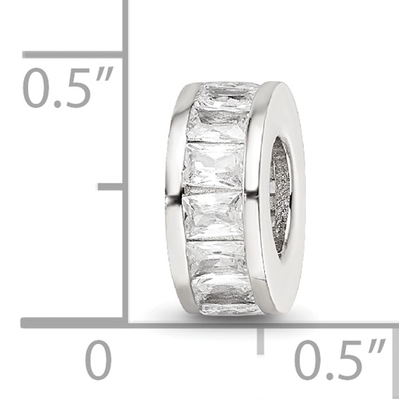 Sterling Silver Reflections w/ CZ Spacer Bead