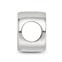 Sterling Silver Reflections Black Enameled Half Marathon Bead view 2