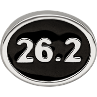 Sterling Silver Reflections Black Enameled Marathon Bead view 4