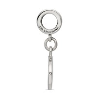 Sterling Silver Reflections Black Enameled Marathon Dangle Charm view 2