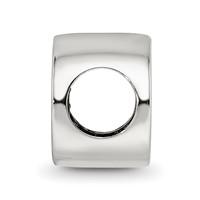 Sterling Silver Reflections Black Enameled Run Bead view 2