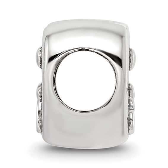 SS Reflections Antiqued Crystals Enamel Heart Bead