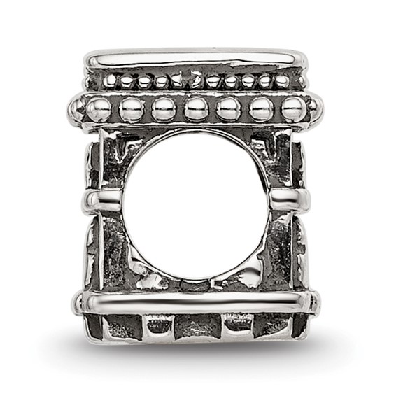 Sterling Silver Reflections Antiqued Arc De Triomphe Bead