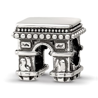 Sterling Silver Reflections Antiqued Arc De Triomphe Bead