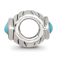 Sterling Silver Reflections Turquoise Bead view 2