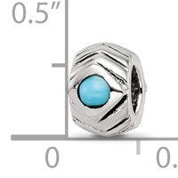 Sterling Silver Reflections Turquoise Bead view 5