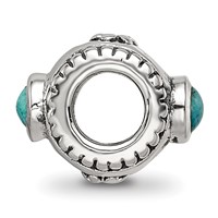 Sterling Silver Reflections Turquoise Bead view 2