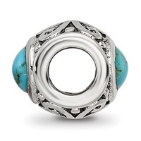 Sterling Silver Reflections Turquoise Bead view 2