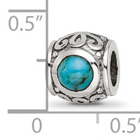 Sterling Silver Reflections Turquoise Bead view 4