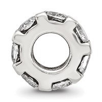 Sterling Silver Reflections CZ Bead view 2
