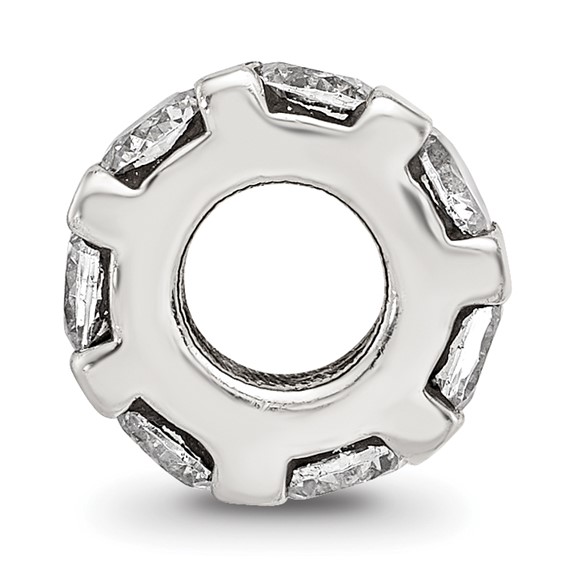 Sterling Silver Reflections CZ Bead