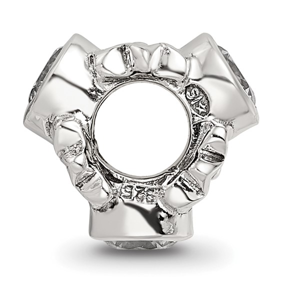 Sterling Silver Reflections CZ Bead
