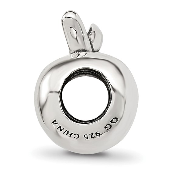 Sterling Silver Reflections Polished Apple Bead