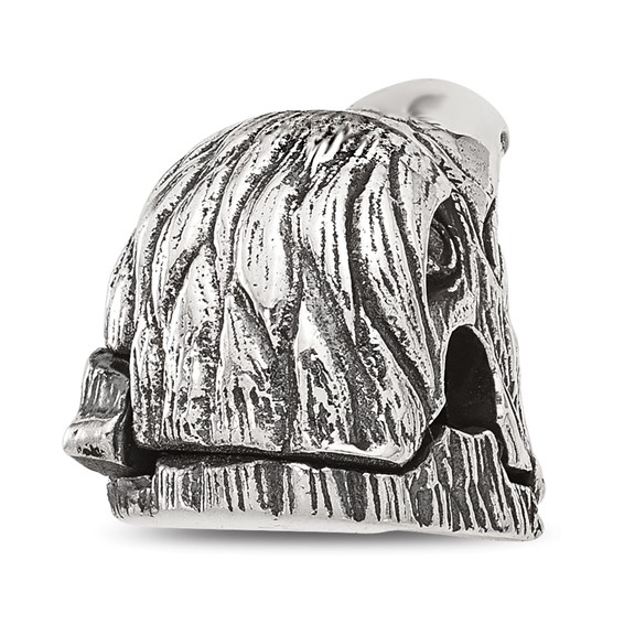 Sterling Silver Reflections Antiqued Eagle Hinged Bead