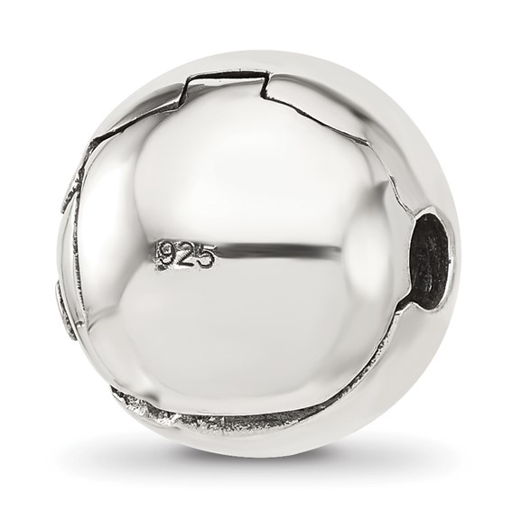 Sterling Silver Reflections Tigers Eye Lucky Stone Hinged Bead