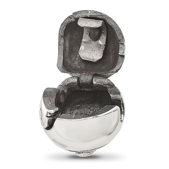 Sterling Silver Reflections Round Bee Hinged Bead