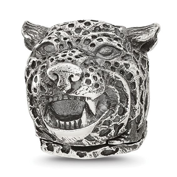 Sterling Silver Reflections Jaguar Hinged Bead