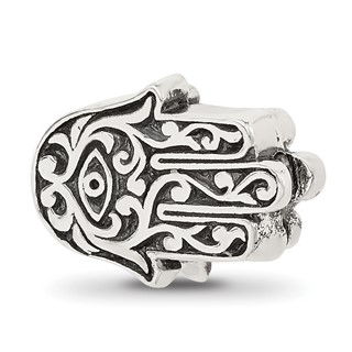 Sterling Silver Reflections Hamsa Hinged Bead