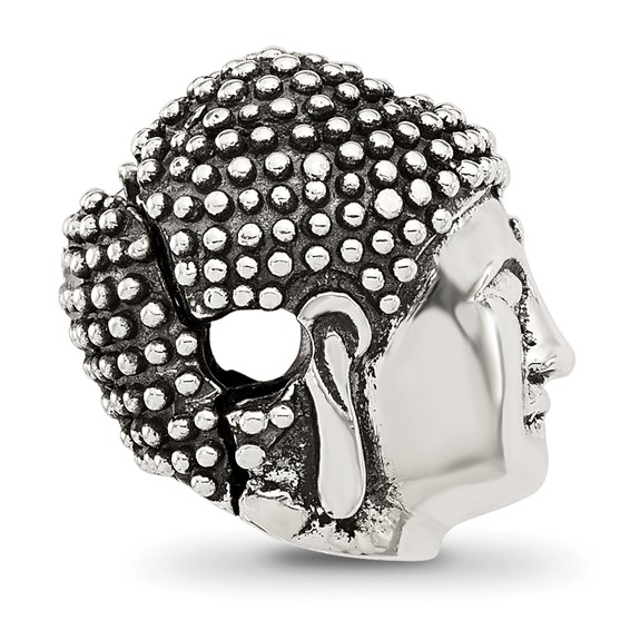 Sterling Silver Reflections Buddha Head Hinged Bead