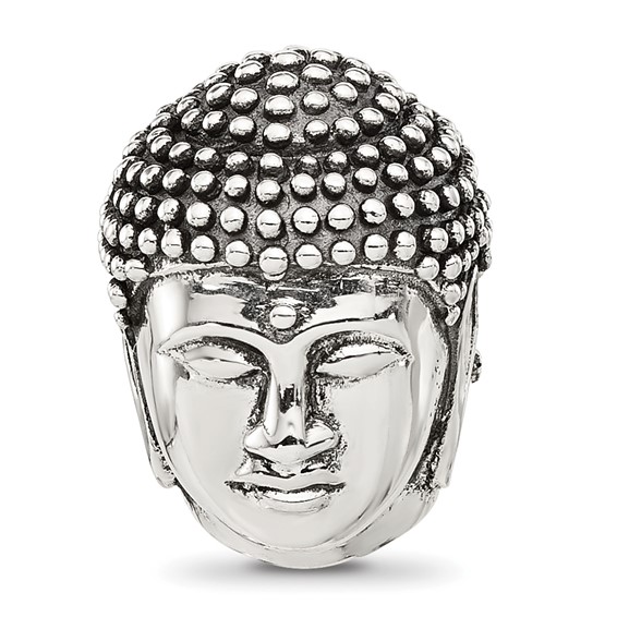Sterling Silver Reflections Buddha Head Hinged Bead